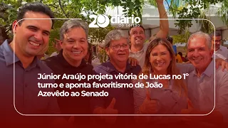 Júnior Araújo projects Lucas's victory in the 1st round and points to João Azevêdo as the favorit...