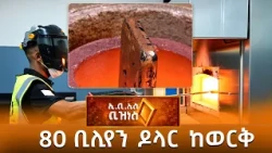 80 ቢሊዮን ዶላር ከወርቅ ማጣሪያ  እና ሌሎች አጫጭር መረጃዎች /EBS BUSINESS