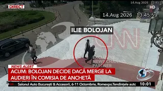 We have the footage from the meeting between Ilie Bolojan and the President of the Constitutional...