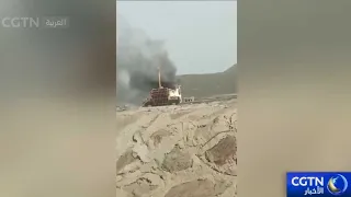 Houthi group announces targeting of a Saudi military equipment transport ship