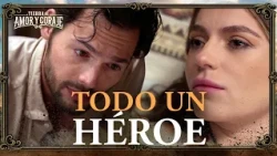 Juan salva la vida de Clara y ella lo besa | Tierra de Amor y Coraje | Capítulo 8 1/2