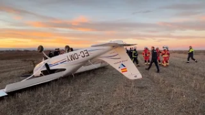 Aterrizaje forzoso: una avioneta se estrella en Leganés sin heridos