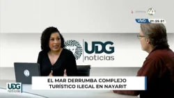 Sea collapses illegal tourist complex in Nayarit