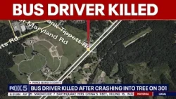 Bus driver killed after crashing into tree in Prince George's County | FOX 5 AT 4AM
