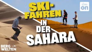 Ski-Abenteuer in der Wüste: Profi-Freerider befahren Marokkos Sanddünen | BERGWELTEN