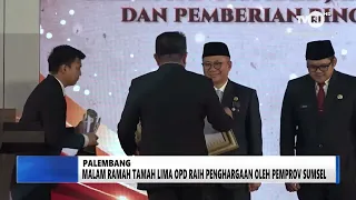 SUMSEL TODAY - RECEPTION: FIVE REGIONAL GOVERNMENT AGENCIES RECEIVE AWARDS FROM THE SOUTH SUMATRA...