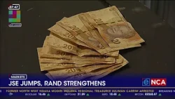 The Johannesburg Stock Exchange jumps, and the Rand strengthens
