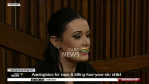 Amber-Lee Hughes apologisies for rape & killing four-year-old child
