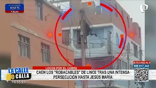 "The Cable Thieves" of Lince caught after intense pursuit into Jesús María