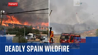 At least 12 dead as Spain wildfire rages amid extreme heat
