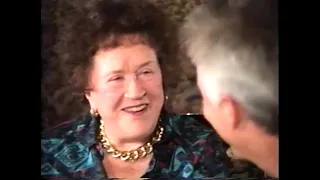 Julia Child with Richard Roth at the Hotel Jerome, 1989