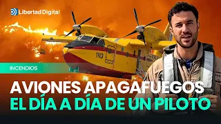 Captain Gimeno, 43rd Group firefighter pilot: "There’s no targeting system, everything depends on...