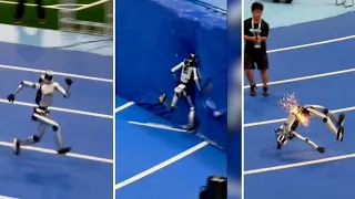 Cina, test di corsa in pista: il robot non riesce a fermarsi, cade ed esplode