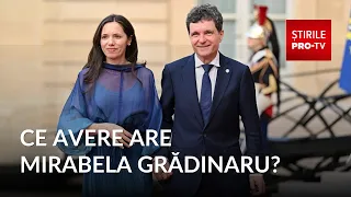 What is the net worth of Mirabela Grădinaru, the President's partner?