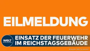 BERLIN: Großer Einsatz der Feuerwehr im Reichstag  - Alarm im Gebäude ausgelöst