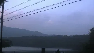 西湖ライブカメラ タイムラプス映像（2026年7月24日） 提供：UTYテレビ山梨