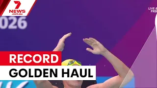 Australia dominates Commonwealth Games swimming with record 37 golds | 7NEWS