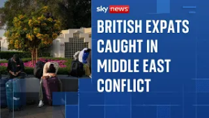 British expats and tourists caught in Middle East conflict