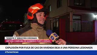 Improper gas handling causes explosion inside home in Punta Arenas