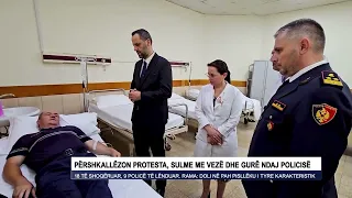 Përshkallëzon protesta, Sulme me vezë dhe gurë ndaj policisë