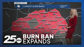Another sweltering day and the burn ban expands
