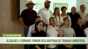 Alcaldes y Cornare firman declaratoria de trabajo ambiental