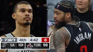 Final 4:43 CLOSE ENDING Spurs at Raptors | February 25, 2026