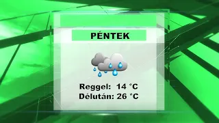 Pénteki időjárás előrejelzés