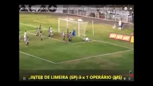GOLS INTER DE LIMEIRA (SP) 5 x 1 OPERÁRIO (MS)
