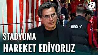 A Milli Takım Kafilesi Stadyuma Hareket Ediyor! İşte O Canlı Görüntüler