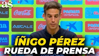 Iñigo Pérez: "I’m not performing at the required level"