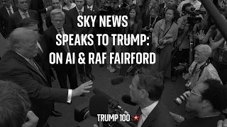Sky News speaks to Trump at the White House - on AI, and RAF Fairford