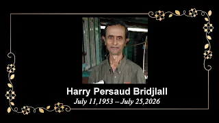 Death Announcement - Harry Persaud Bridjlall