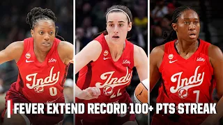 CAITLIN CLARK TRIPLE-DOUBLE 🤩 Indiana Fever extend WNBA 100+ PTS record | WNBA on ESPN