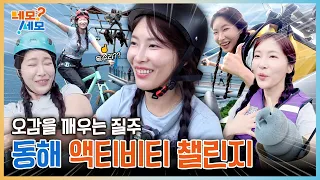 얼마나 아찔한 지 감도 안 옴... 오감을 깨우는 질주! 강원특별자치도 동해 액티비티 챌린지 | 네모세모 EP.34