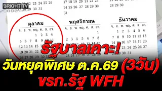 Cabinet approves special holiday on Oct 16, '26, and mandates WFH for BKK government agencies hos...