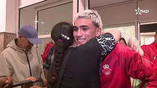 The Moroccan national boxing team returns home after a historic performance at the Mediterranean ...