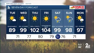WMAR-2 News Abigail Degler Monday Night weather