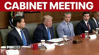 FULL: President Trump hosts cabinet meeting at Camp David