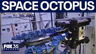 ISS robot uses "space octopus" tentacles to capture floating objects