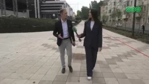 Мэр Уфы ознакомился с ходом благоустройства фонтана «Мальчик с кураем»