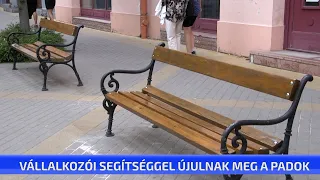 Vállalkozói segítséggel újulnak meg a padok