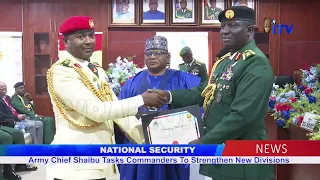 Army Chief Shaibu Tasks Commanders To Strengthen New Divisions