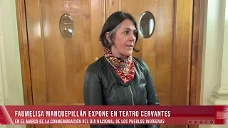 Faumelisa Manquepillán exhibits at Teatro Cervantes