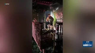 Maui firefighters respond to fully engulfed home