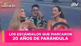 Los escándalos que marcaron 20 años de farándula | En Contacto | Ecuavisa