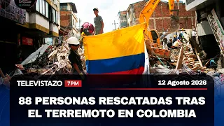 Televistazo 7PM🔴 Terremoto en Colombia: rescatan a 88 personas entre los escombros | 12 Agosto 2026