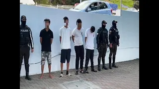 National Police reported the apprehension of 4 individuals linked to an alleged extortion case