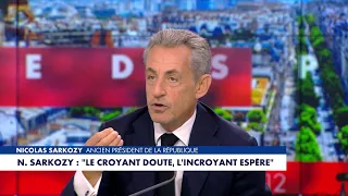 Nicolas Sarkozy: "Every time humanity has tried to go it without God, it has been a catastrophe"