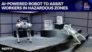 India AI Summit 2026 | AI-Powered Robot Designed To Assist Workers In Hazardous Zones